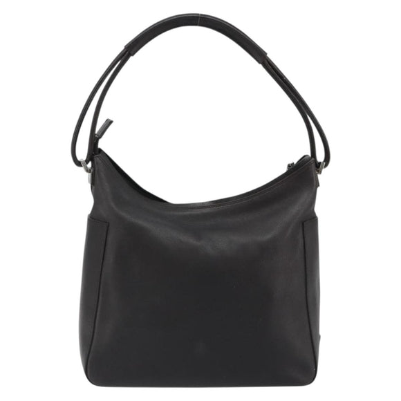 GUCCI Shoulder Bag Leather Brown Silver 001 3766 Auth 191334A