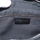 BURBERRY Nova Check Shoulder Bag Canvas Black Silver Auth 191335V-10
