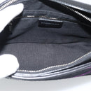 BURBERRY Nova Check Shoulder Bag Canvas Black Silver Auth 191335V-11