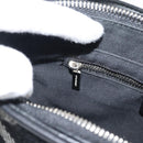 BURBERRY Nova Check Shoulder Bag Canvas Black Silver Auth 191335V-21