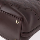 GUCCI GG Canvas Guccissima Tote Bag Leather Brown Gold 145993 Auth 191338V-17