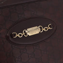 GUCCI GG Canvas Guccissima Tote Bag Leather Brown Gold 145993 Auth 191338V-18
