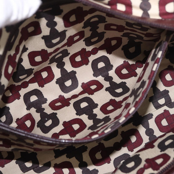 GUCCI GG Canvas Guccissima Tote Bag Leather Brown Gold 145993 Auth 191338V
