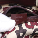 GUCCI GG Canvas Guccissima Tote Bag Leather Brown Gold 145993 Auth 191338V-11