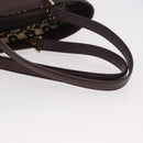 GUCCI GG Canvas Guccissima Tote Bag Leather Brown Gold 145993 Auth 191338V-8