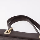 GUCCI GG Canvas Guccissima Tote Bag Leather Brown Gold 145993 Auth 191338V-14