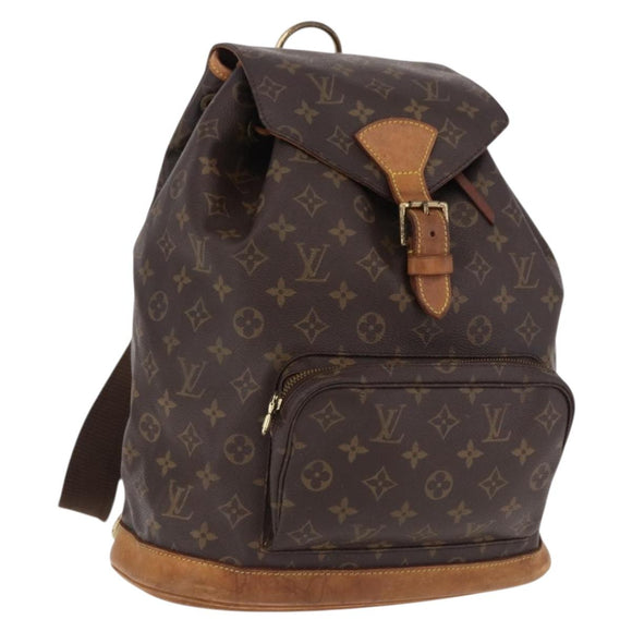 LOUIS VUITTON Monogram Montsouris GM Backpack M51135 LV Auth 191339