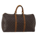 LOUIS VUITTON Monogram Keepall 50 Boston Bag M41426 LV Auth 191340-1