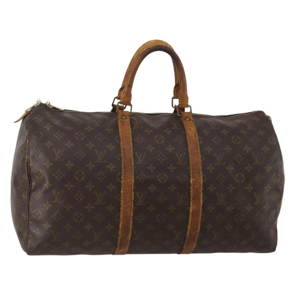 LOUIS VUITTON Monogram Keepall 50 Boston Bag M41426 LV Auth 191340