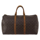 LOUIS VUITTON Monogram Keepall 50 Boston Bag M41426 LV Auth 191340-2