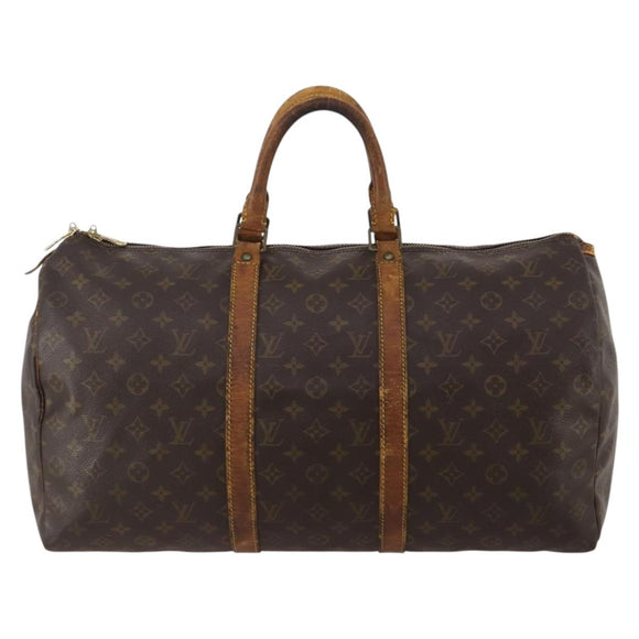 LOUIS VUITTON Monogram Keepall 50 Boston Bag M41426 LV Auth 191340