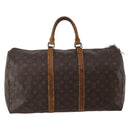 LOUIS VUITTON Monogram Keepall 50 Boston Bag M41426 LV Auth 191340-3