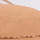 FENDI Celeria Hand Bag Leather With Pouch Orange Gold Auth 191347V-6