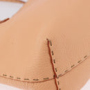 FENDI Celeria Hand Bag Leather With Pouch Orange Gold Auth 191347V-9