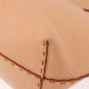 FENDI Celeria Hand Bag Leather With Pouch Orange Gold Auth 191347V-17