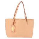 FENDI Celeria Hand Bag Leather With Pouch Orange Gold Auth 191347V-13