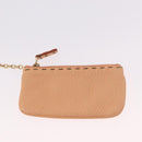 FENDI Celeria Hand Bag Leather With Pouch Orange Gold Auth 191347V-24
