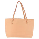 FENDI Celeria Hand Bag Leather With Pouch Orange Gold Auth 191347V-2