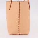 FENDI Celeria Hand Bag Leather With Pouch Orange Gold Auth 191347V-3