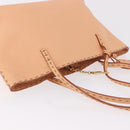 FENDI Celeria Hand Bag Leather With Pouch Orange Gold Auth 191347V-7