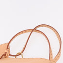 FENDI Celeria Hand Bag Leather With Pouch Orange Gold Auth 191347V-14