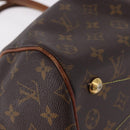 LOUIS VUITTON Monogram Palermo PM Tote Bag M40145 LV Auth 191350-9