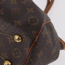 LOUIS VUITTON Monogram Palermo PM Tote Bag M40145 LV Auth 191350-14