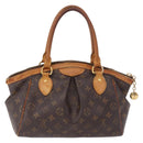 LOUIS VUITTON Monogram Palermo PM Tote Bag M40145 LV Auth 191350-2