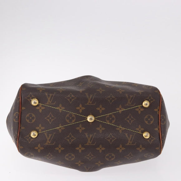 LOUIS VUITTON Monogram Palermo PM Tote Bag M40145 LV Auth 191350