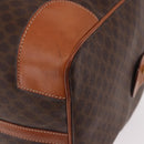 CELINE Macadam Canvas Boston Bag PVC Leather Brown Gold Auth 191352A-12