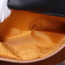 CELINE Hand Bag Leather Black Gold Auth 191353A-22