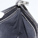 LOEWE Shoulder Bag Canvas Gray Silver Auth 191354-18