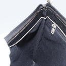 LOEWE Shoulder Bag Canvas Gray Silver Auth 191354-19