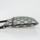 LOEWE Shoulder Bag Canvas Gray Silver Auth 191354-4