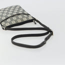 LOEWE Shoulder Bag Canvas Gray Silver Auth 191354-8