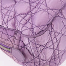 Christian Dior Canage Hand Bag Nylon Purple Silver Auth 191360-12