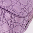 Christian Dior Canage Hand Bag Nylon Purple Silver Auth 191360-13