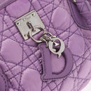 Christian Dior Canage Hand Bag Nylon Purple Silver Auth 191360-15