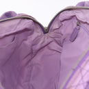 Christian Dior Canage Hand Bag Nylon Purple Silver Auth 191360-19