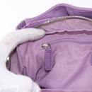 Christian Dior Canage Hand Bag Nylon Purple Silver Auth 191360-21