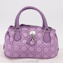 Christian Dior Canage Hand Bag Nylon Purple Silver Auth 191360-26