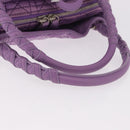 Christian Dior Canage Hand Bag Nylon Purple Silver Auth 191360-7
