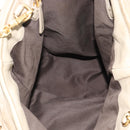 Miu Miu Tote Bag Leather 2way Beige Gold Auth 191362-11