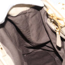 Miu Miu Tote Bag Leather 2way Beige Gold Auth 191362-23