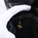GUCCI Shoulder Bag Leather Black Gold Auth 191364-22