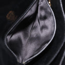 GUCCI Shoulder Bag Leather Black Gold Auth 191364-23