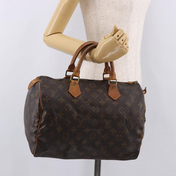 LOUIS VUITTON Monogram Speedy 30 Hand Bag M41526 LV Auth 191366