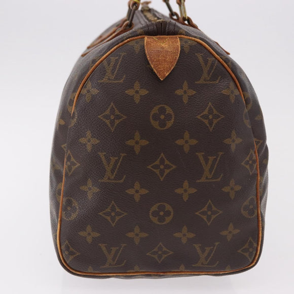 LOUIS VUITTON Monogram Speedy 30 Hand Bag M41526 LV Auth 191366