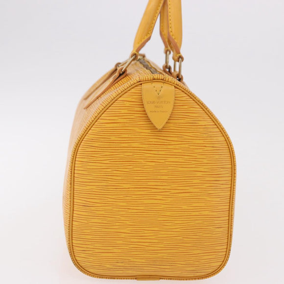 LOUIS VUITTON Epi Speedy 25 Hand Bag Tassili Yellow M43019 LV Auth 191367A