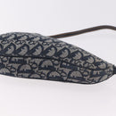 Christian Dior Trotter Canvas Saddle Accessory Pouch Navy Gold Auth 191368V-14